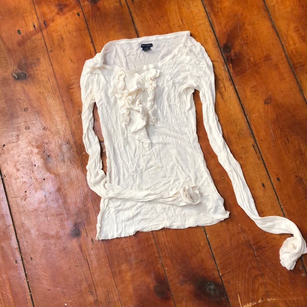 Polo jeans white long sleeve shirt